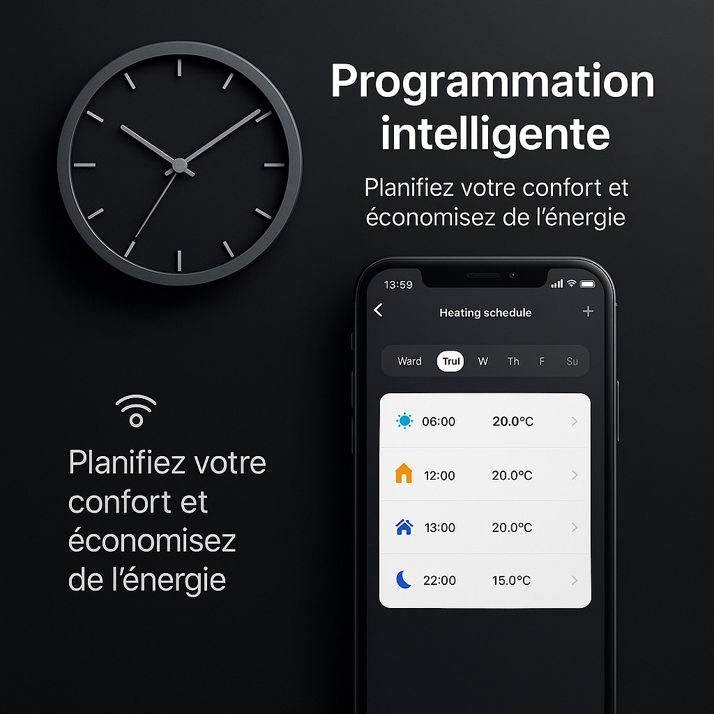 Tête Thermostatique Connectée – Contrôlez votre radiateur via App & Assistant vocal