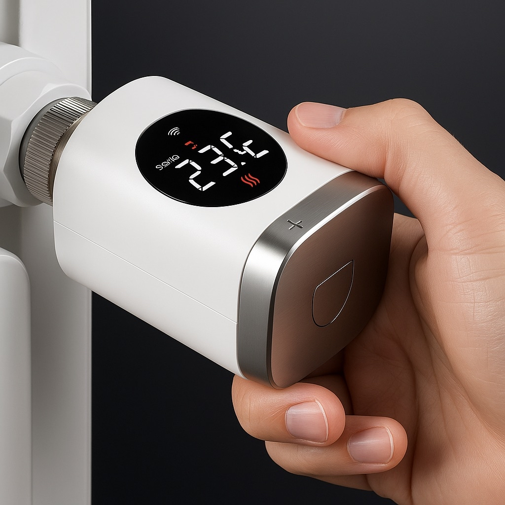 Tête Thermostatique Connectée – Contrôlez votre radiateur via App & Assistant vocal