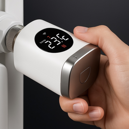 Tête Thermostatique Connectée – Contrôlez votre radiateur via App & Assistant vocal