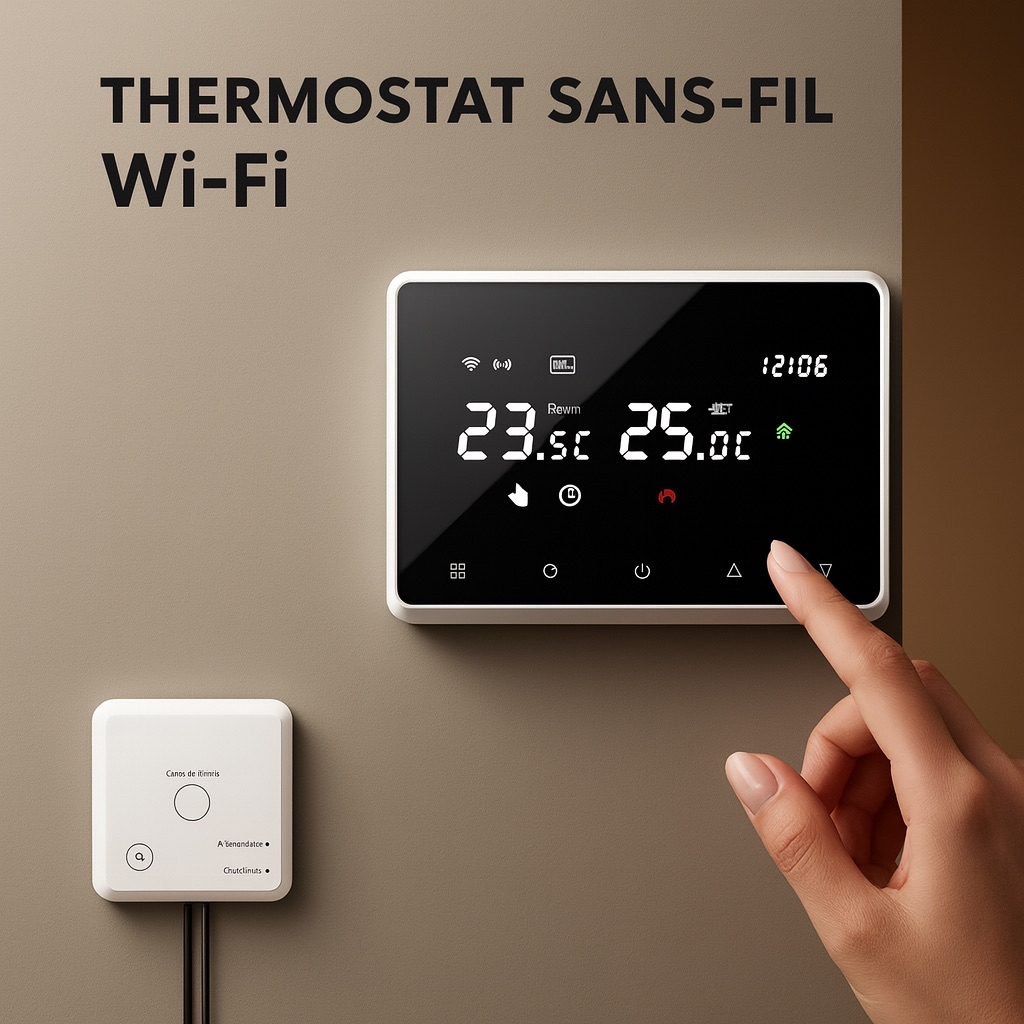 Thermostat Intelligent Connecté – Wi-Fi et Alexa/Google