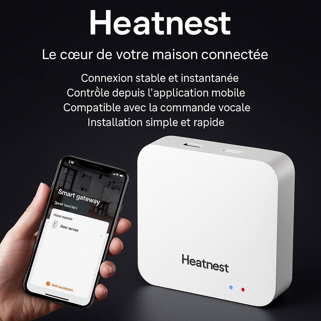Thermostat de radiateur connecté HeatNest – Programmable et économique