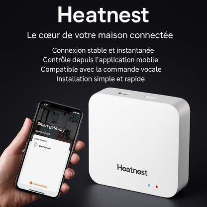 Thermostat de radiateur connecté HeatNest – Programmable et économique